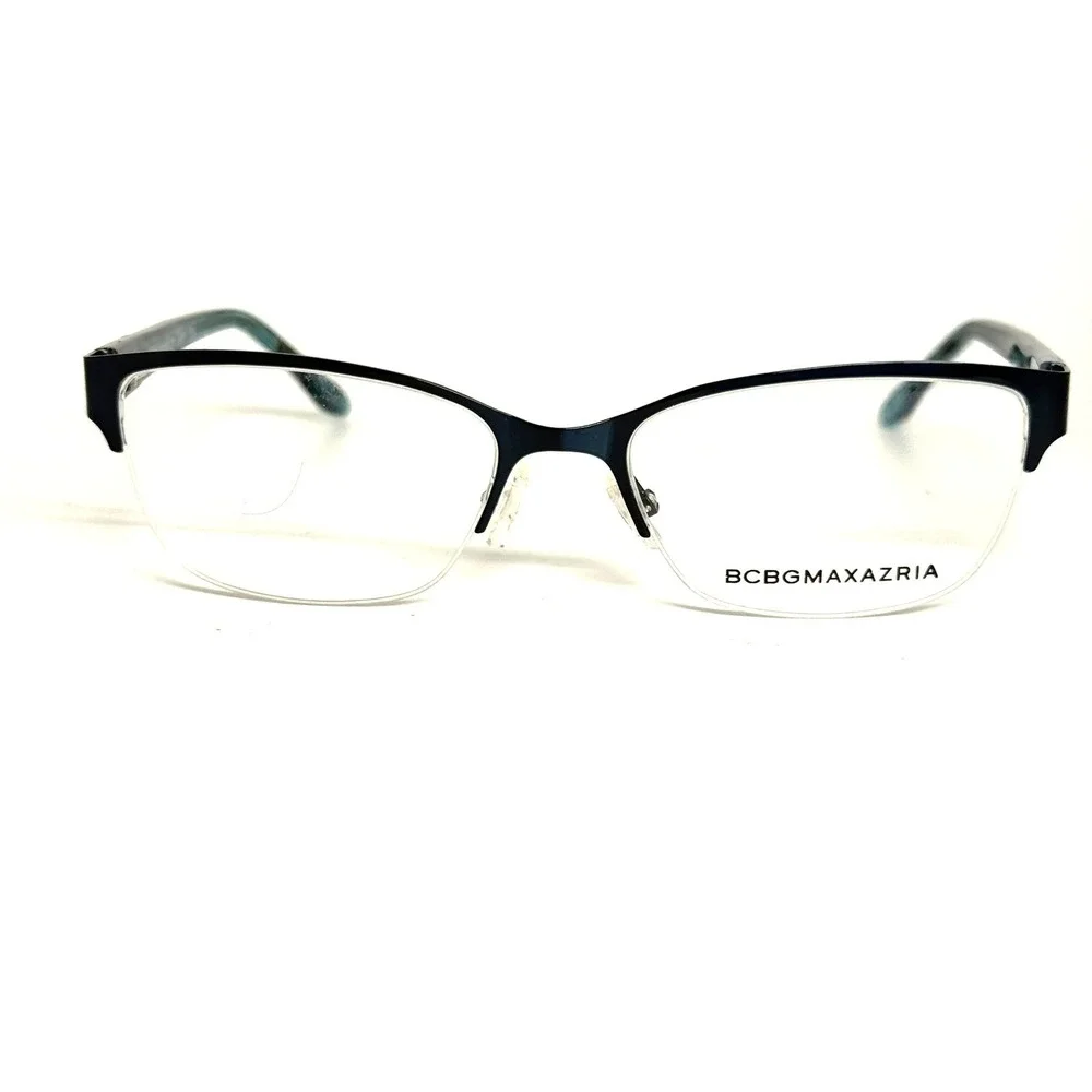 BCBGMAXAZRIA Lauren Teal Semi-Rimless Eyeglass‎ Frames 52-17-130 CV
